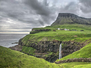 Mulafossur Wasserfall